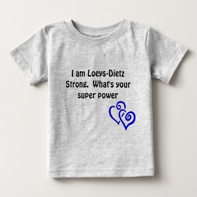 Loeys-Dietz Infant Take Heart Onsie Baby T-Shirt (Front)