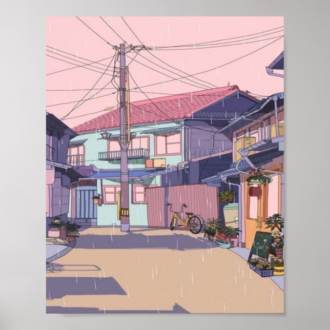 Lofi City Alley  Poster (Front)