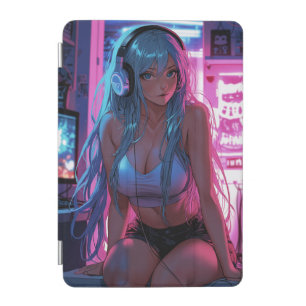 Lofi Gamer Girl Chill Anime Aesthetic iPad Mini Cover