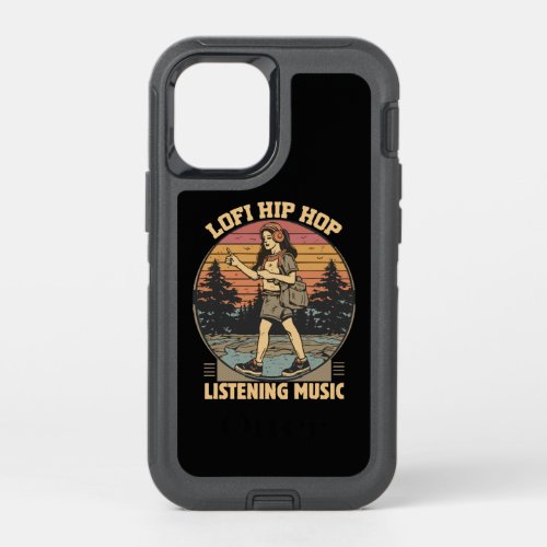 Lofi hip hop chillhop music OtterBox defender iPhone 12 mini case