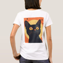 Lofi Style Black Cat T-Shirt