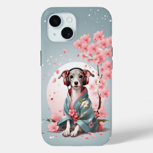 LOFIDOG Italian greyhound iPhone 15 Case