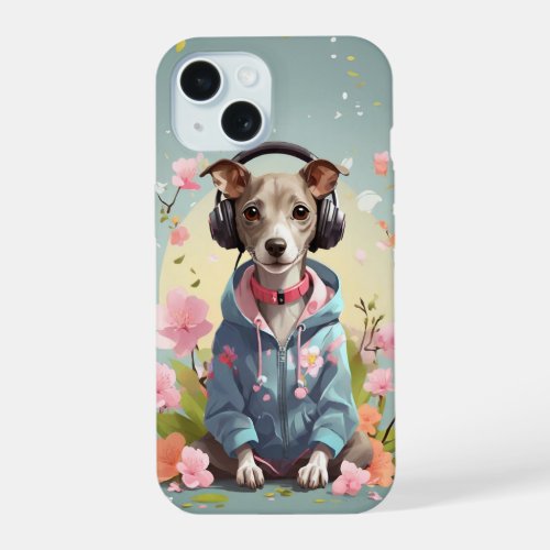 LOFIDOG Italian greyhound iPhone 15 Case