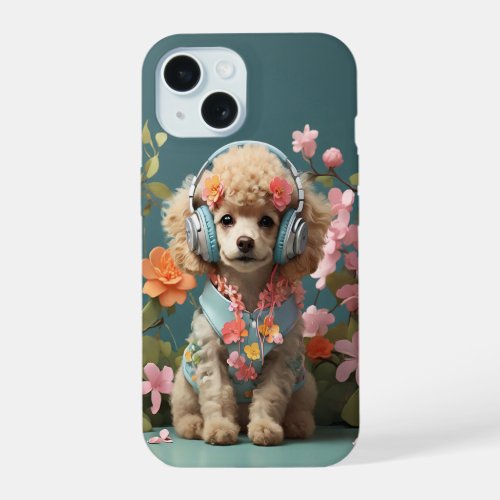 LOFIDOG Poodle iPhone 15 Case