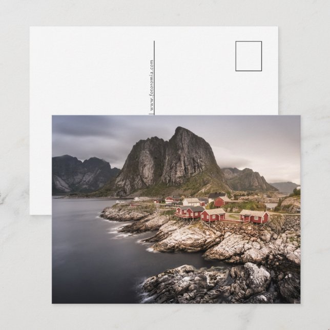 Lofoten Fishing Village Holiday Postcard (Front/Back)