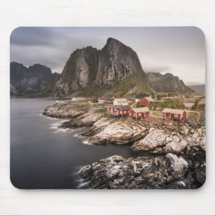 Lofoten Fishing Village Mouse Pad