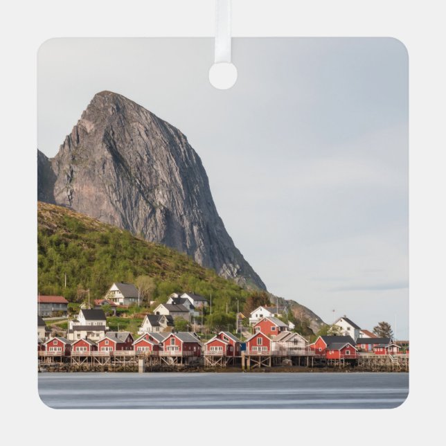 Lofoten Fishing Village - Norway Metal Ornament (Front)