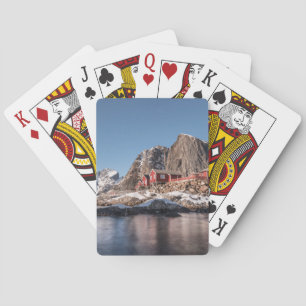 Lofoten Hamnoy Fishing Village Poker Cards
