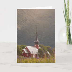 Lofoten Islands Flakstad Church Card