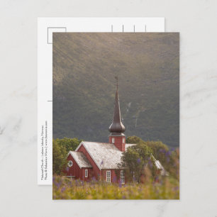 Lofoten Islands Flakstad Church Postcard