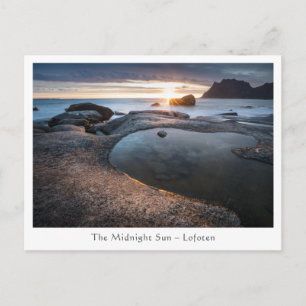 Lofoten Islands Midnight Sun Postcard