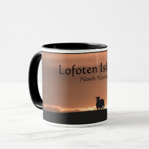 Lofoten Islands Sheep Nature Photo Mug