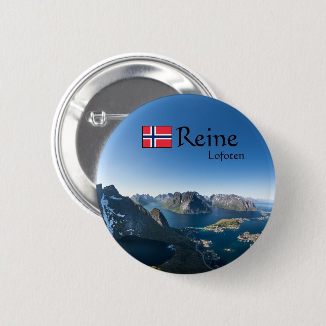 Lofoten Norway Button (Front & Back)