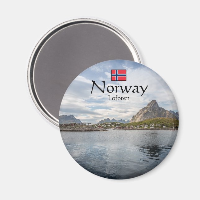 Lofoten Norway Magnet (Front/Back)