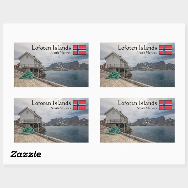 Lofoten Norway Rectangular Sticker (Sheet)