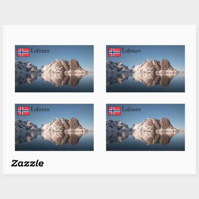 Lofoten Norway Rectangular Sticker (Sheet)