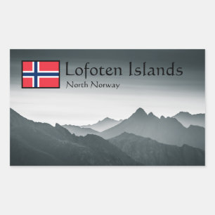 Lofoten Norway Rectangular Sticker