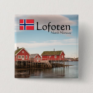 Lofoten Norway Souvenir Button