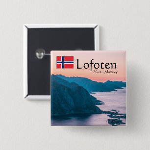 Lofoten Norway Souvenir Button
