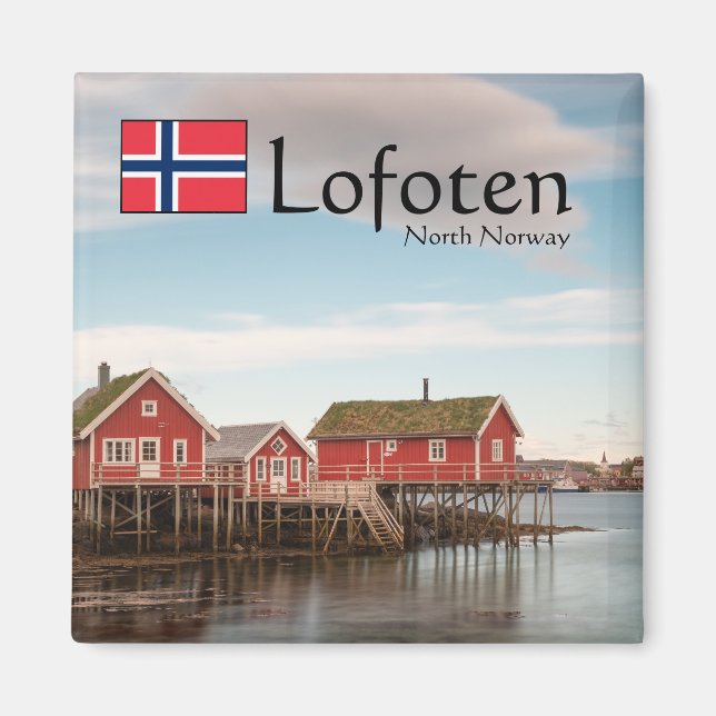Lofoten Norway Souvenir Magnet (Front)