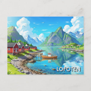 Lofoten Norway Travel Postcard