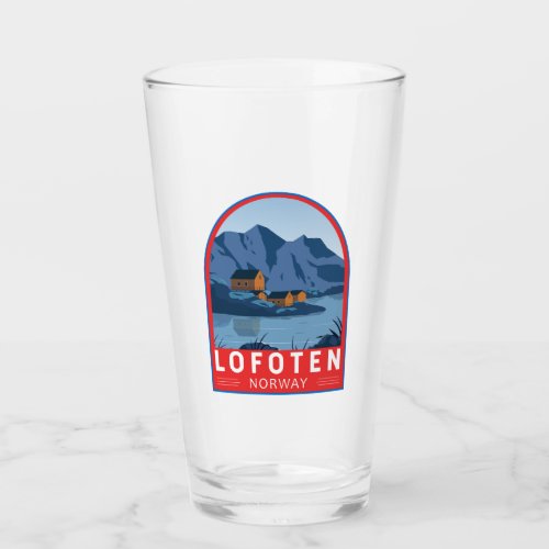 Lofoten Norway Travel Vintage Art Glass