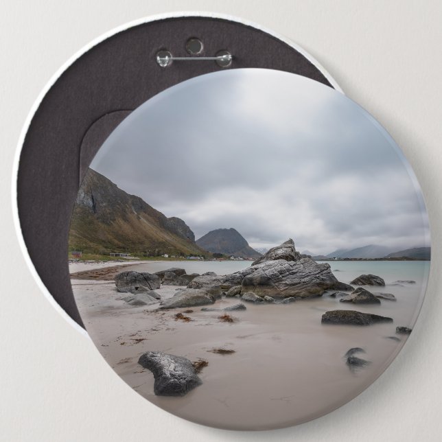 Lofoten Ramberg Beach Button (Front & Back)