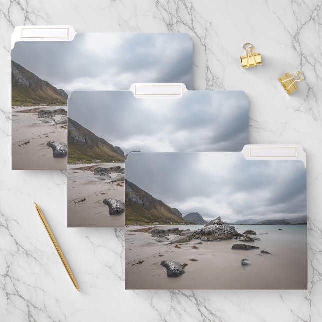 Lofoten Ramberg Beach File Folder (Set)