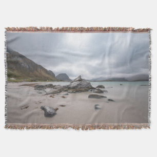 Lofoten Ramberg Beach Throw Blanket