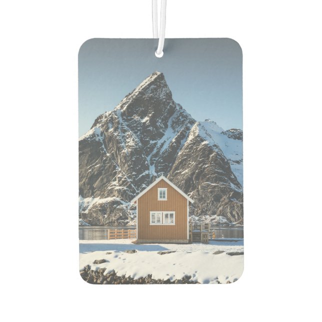Lofoten Yellow Cabin Air Freshener (Back)