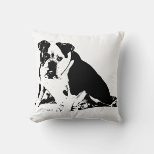 Loft Stillness, Bulldog Throw Pillow