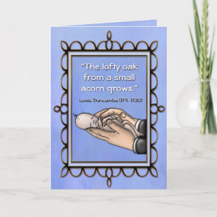 Lofty Oak New Baby card