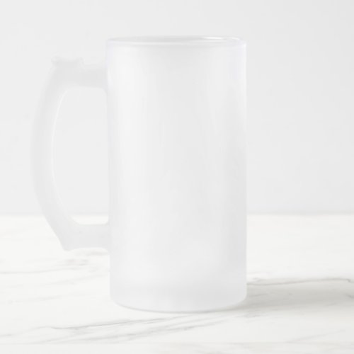 Lofty Weasel Frosted Glass Left Handed Frosted Glass Beer Mug