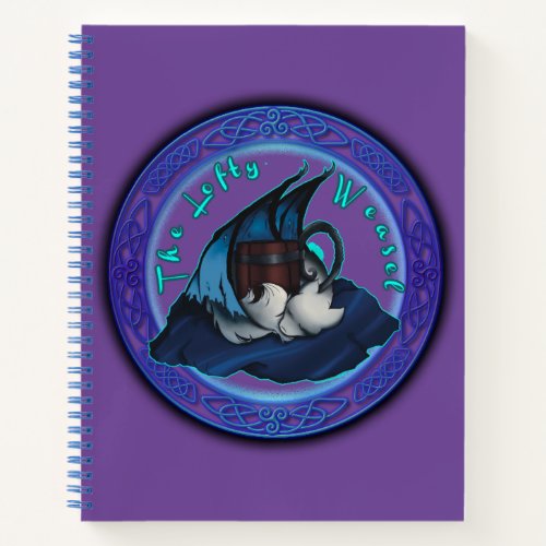 Lofty Weasel Spiral Notebook Purple