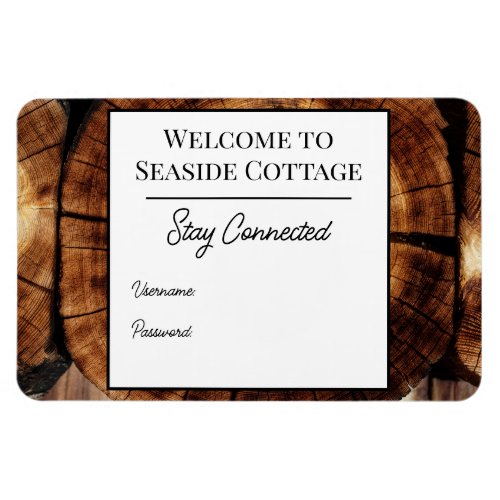 Log Cabin Airbnb Vacation Rental Wifi Magnet