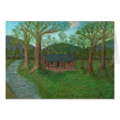 Log Cabin and Trees (Front Horizontal)