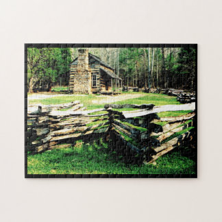 Log Cabin at Cades Cove Jigsaw Puzzle
