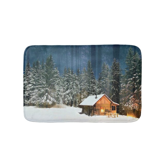 Log Cabin Bath Mat (Front)