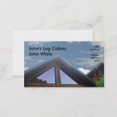 log cabin business card (Front/Back)