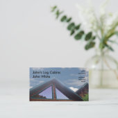 log cabin business card (Standing Front)