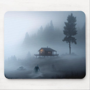Log Cabin by the Haunted Lake Mouse Pad