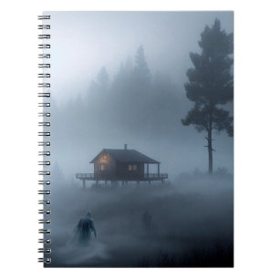 Log Cabin by the Haunted Lake Notebook