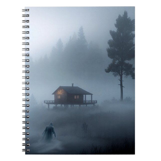 Log Cabin by the Haunted Lake Notebook (Front)