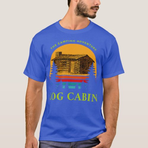 Log Cabin Camping Adventure Slasher Horror Hallowe T_Shirt