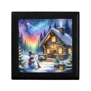 Log Cabin - Christmas Gift Box