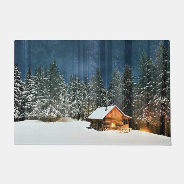 Log Cabin Doormat (Front)