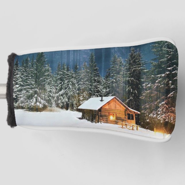 Log Cabin Golf Head Cover (Front)