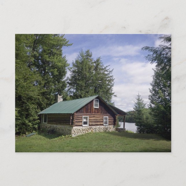 Log Cabin in the Pines Postcard (Front)