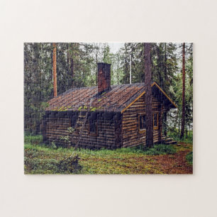 LOG CABIN IN THE WOODS JIGSAW PUZZLE