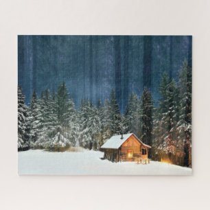 Log Cabin Jigsaw Puzzle